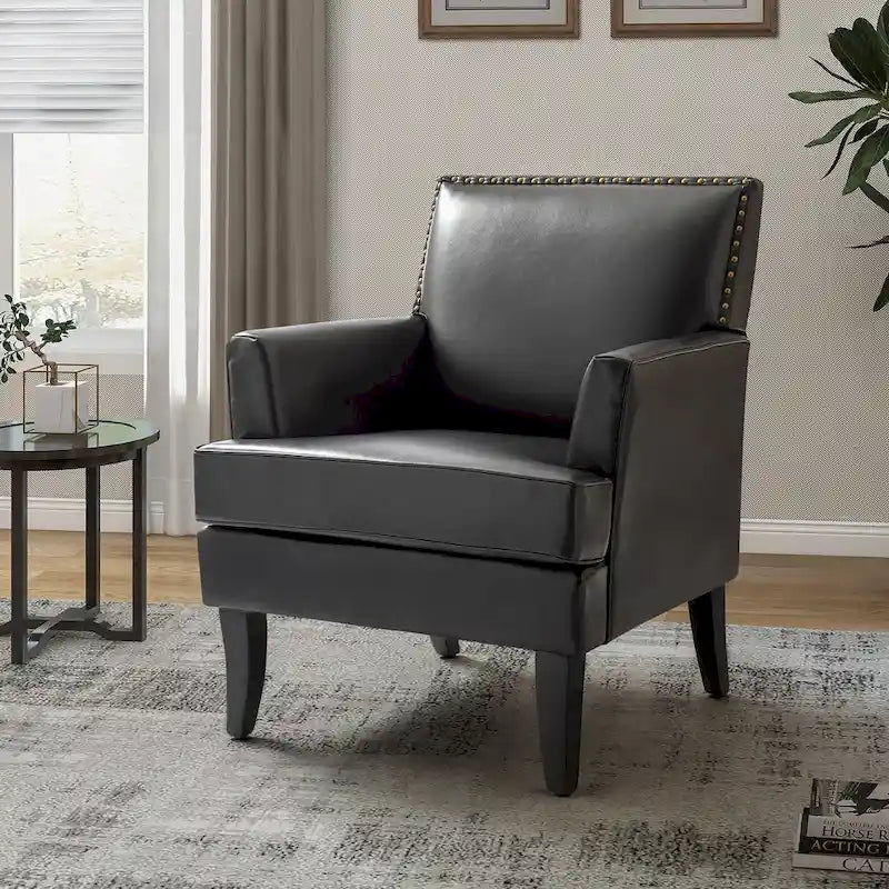 Poltrona decorativa contemporanea e classica in poliestere con gambe in legno massello di