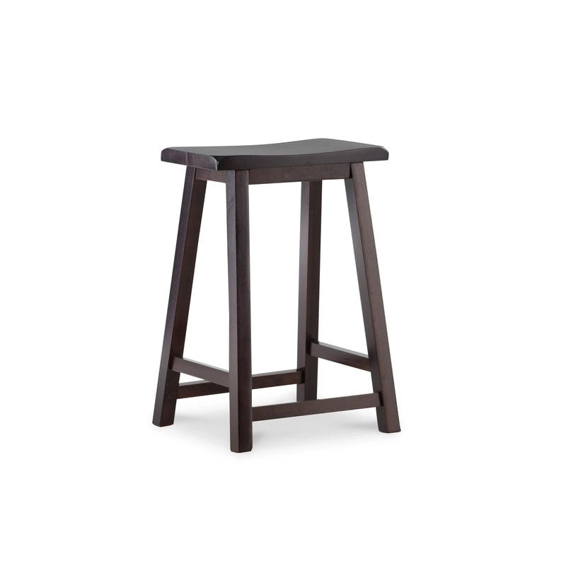 Tabouret de comptoir sans dossier avec assise en forme de selle - N/A