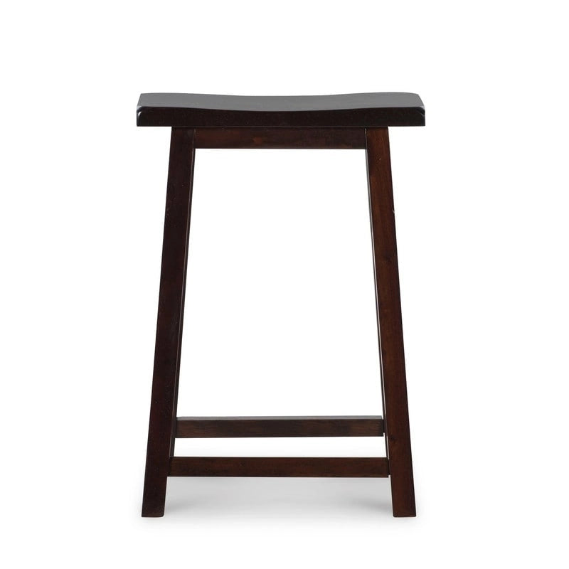 Tabouret de comptoir sans dossier avec assise en forme de selle - N/A