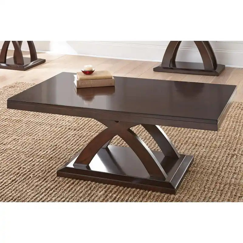 Steve Silver Avellino Modern Espresso Finish Wood Coffee Table