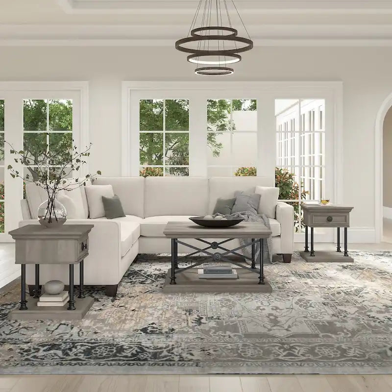 Square Coffee Table with End Tables by