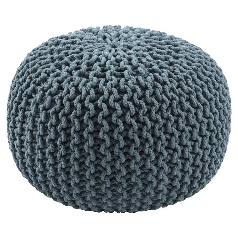 Pouf rotondo testurizzato