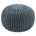 Pouf rotondo testurizzato