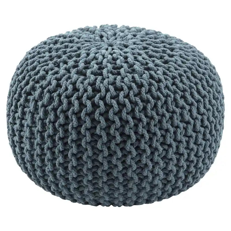Pouf rotondo testurizzato