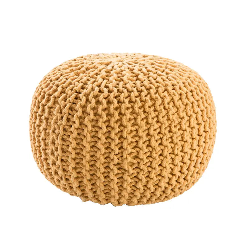 Pouf rotondo testurizzato