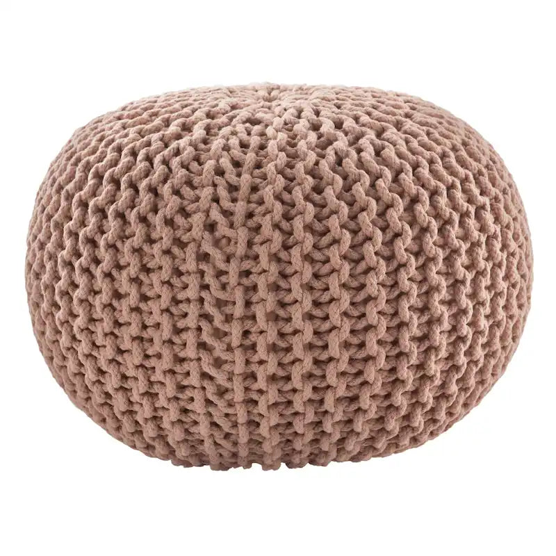 Pouf rotondo testurizzato