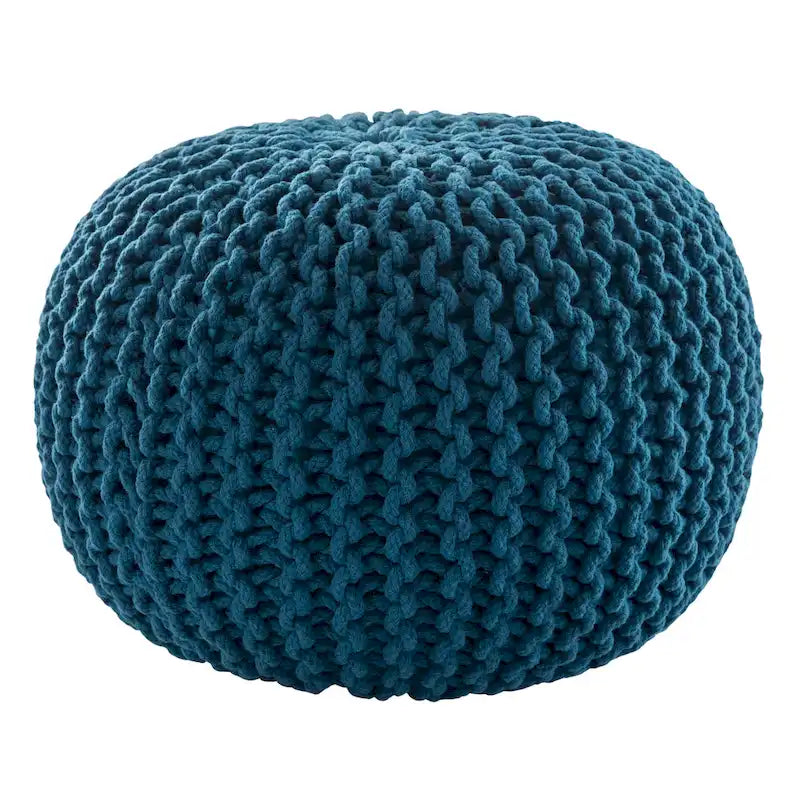 Pouf rotondo testurizzato