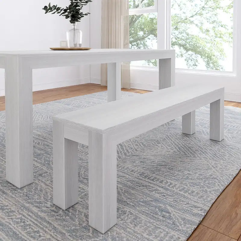 Moderner Esszimmerbank aus Massivholz - 61
