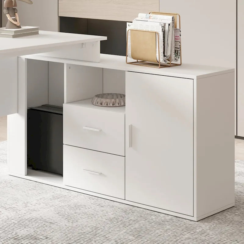 Home Office Computer Desk Corner Desk 55-inch Writing Table