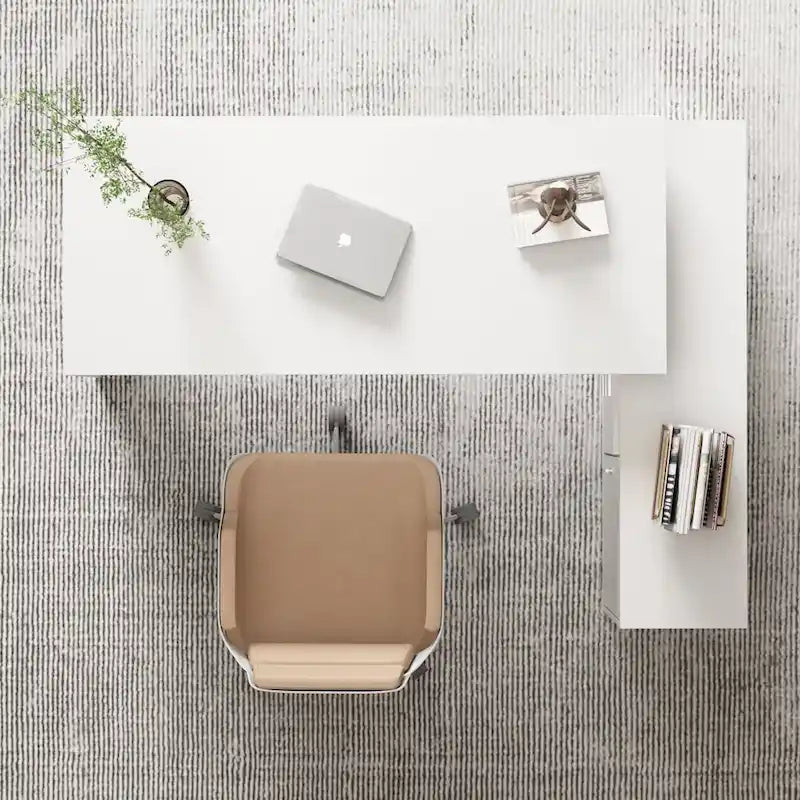 Home Office Computer Desk Corner Desk 55-inch Writing Table