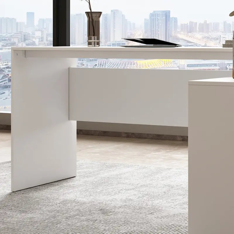 Home Office Computer Desk Corner Desk 55-inch Writing Table