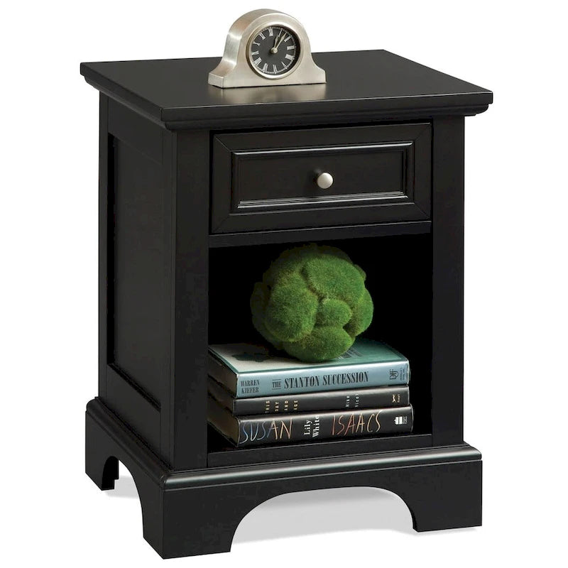 Table de chevet noire
