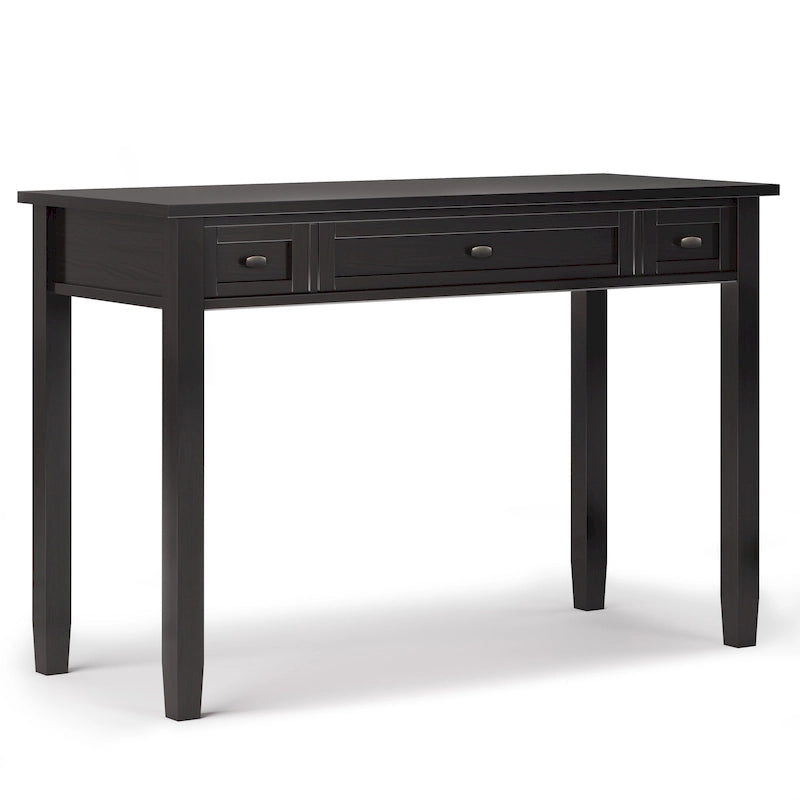 Bureau d'écriture de style transitionnel en bois massif