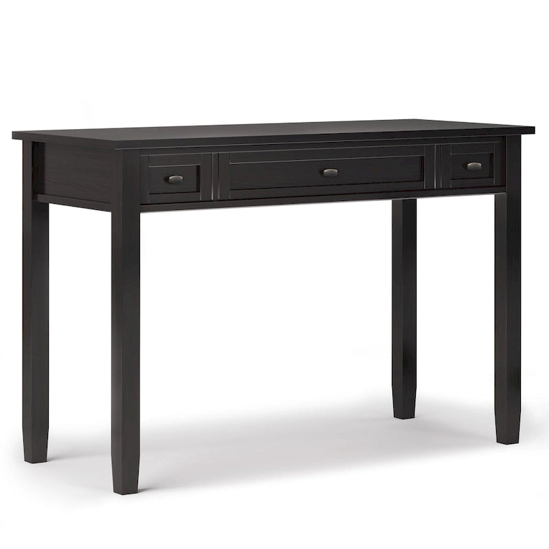 Bureau d'écriture de style transitionnel en bois massif