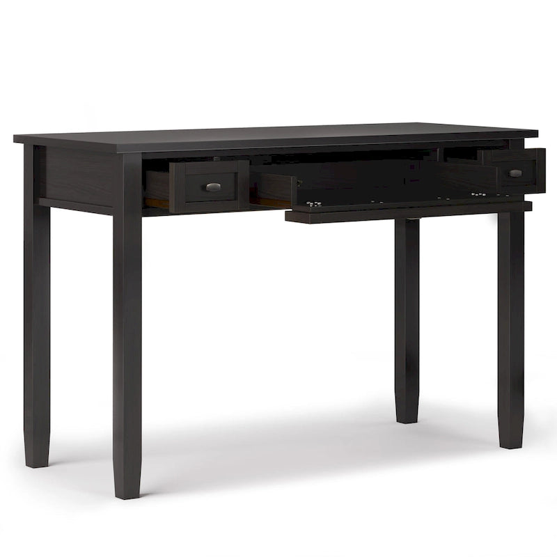 Bureau d'écriture de style transitionnel en bois massif