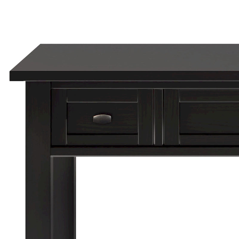 Bureau d'écriture de style transitionnel en bois massif