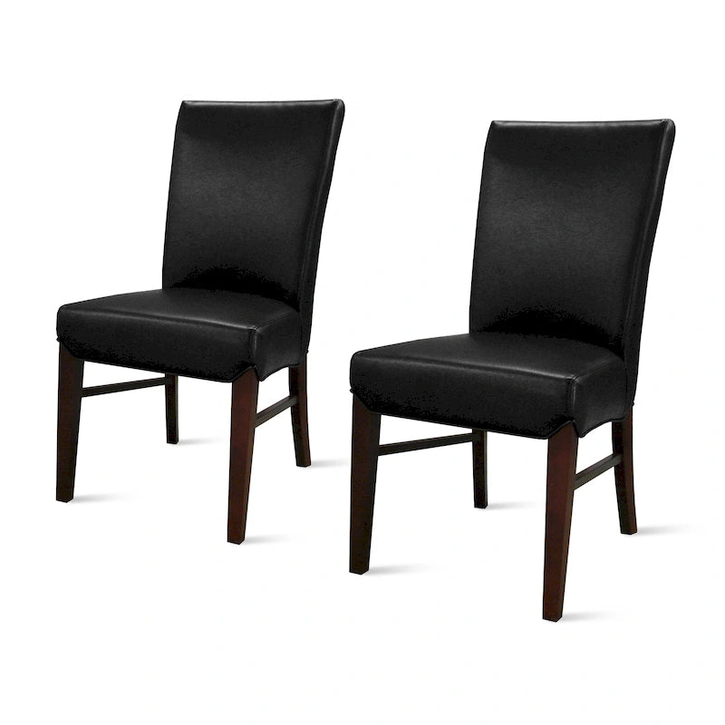 Chaises de salle à manger en cuir reconstitué (lot de 2) - na