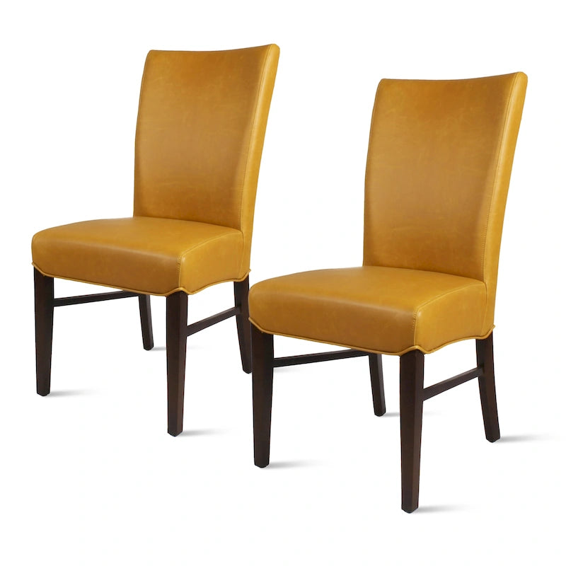 Chaises de salle à manger en cuir reconstitué (lot de 2) - na