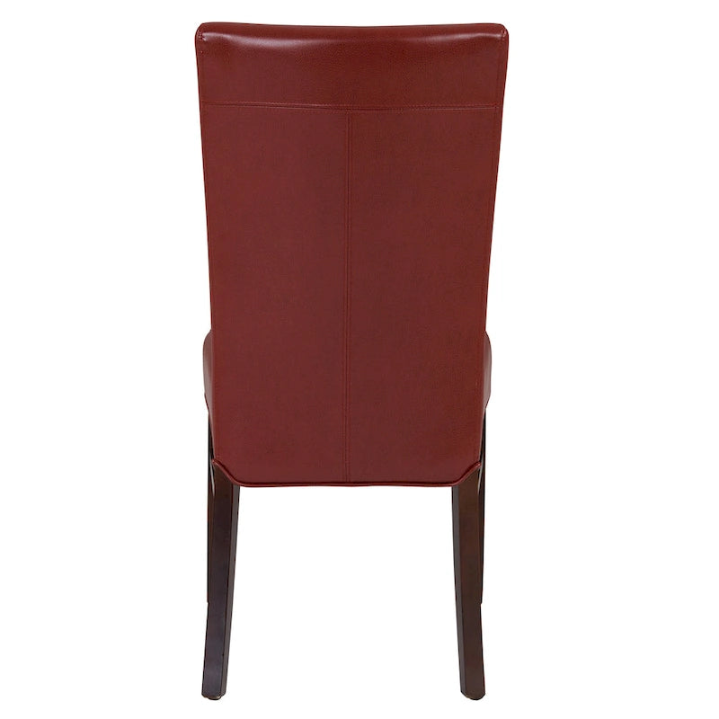 Chaises de salle à manger en cuir reconstitué (lot de 2) - na