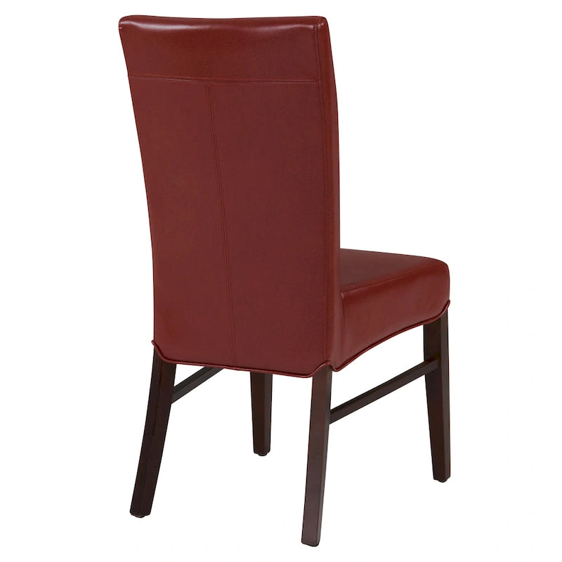 Chaises de salle à manger en cuir reconstitué (lot de 2) - na