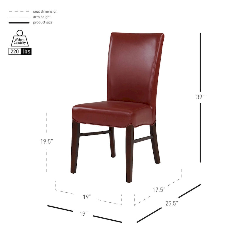 Esszimmerstühle aus Bonded Leather (2er-Set) - na