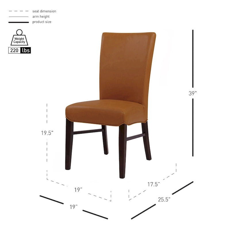 Esszimmerstühle aus Bonded Leather (2er-Set) - na