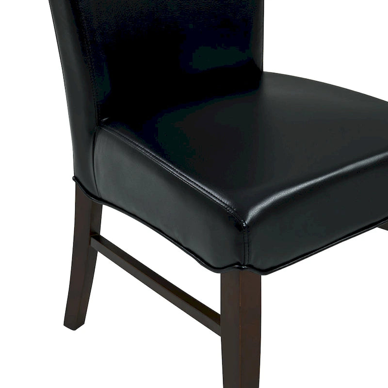 Esszimmerstühle aus Bonded Leather (2er-Set) - na