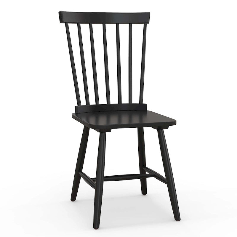 Esszimmerstühle, 2er-Set, ohne Armlehnen, Spindelrücken, massiv - Details ansehen