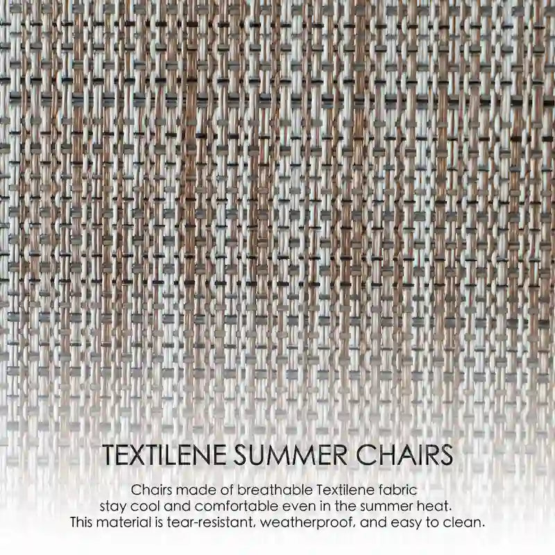 Fauteuil à bascule contemporain d'extérieur pour terrasse, avec assise en bandoulière