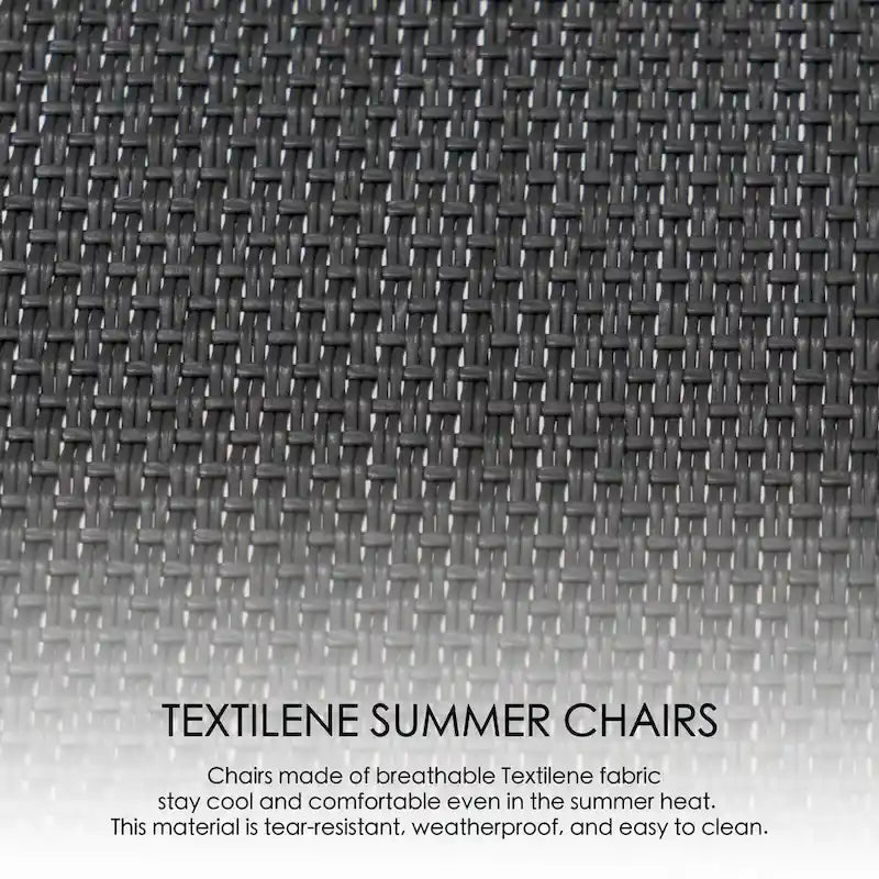 Fauteuil à bascule contemporain d'extérieur pour terrasse, avec assise en bandoulière