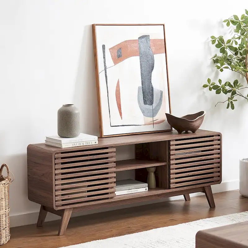 59 Mid-Century Modern Tall TV Stand