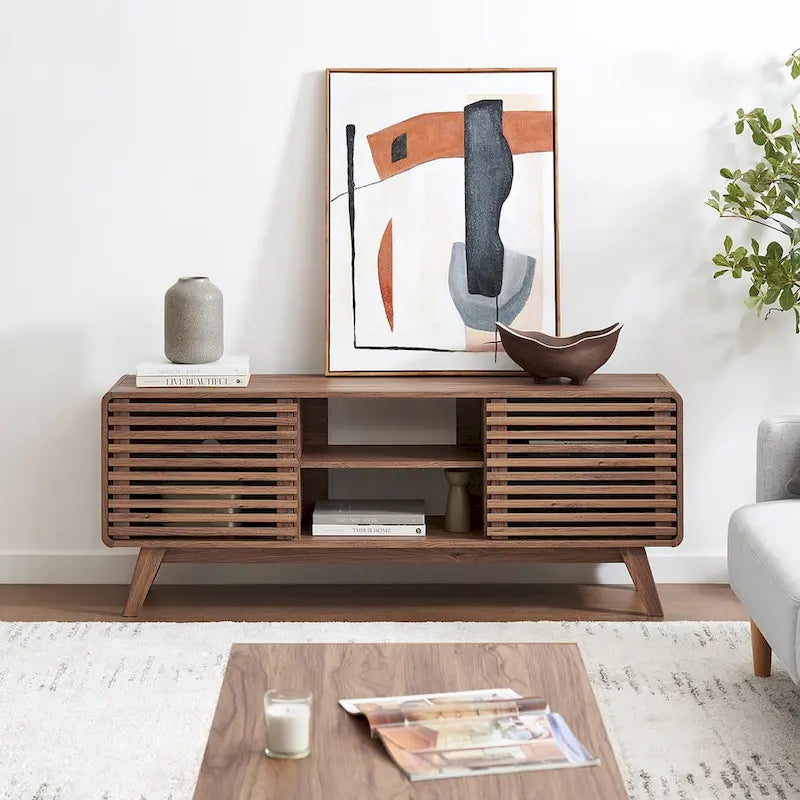 59 Mid-Century Modern Tall TV Stand