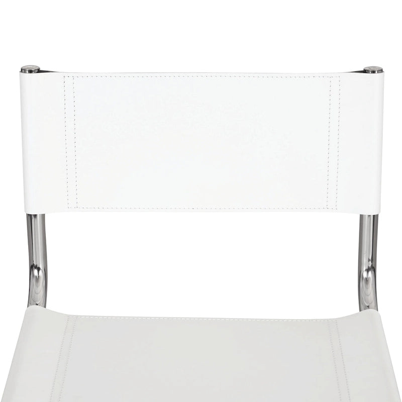 Cantilever Side Chair w/ Chrome Frame (Various Bonded Leather Colors)